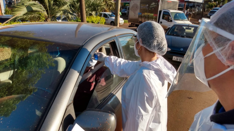 Governo Municipal realiza barreira sanitária e sanitização nas principais áreas de circulação da população